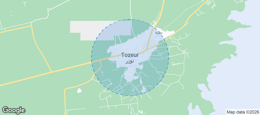 Tozeur Airbnb map